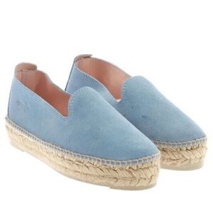 MANEBI Denim Double Sole Platform Espadrilles y2k shoes women’s size EU 38